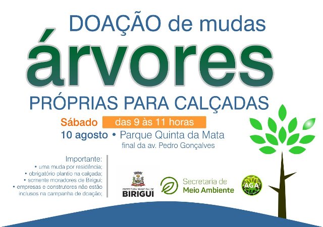 Secretaria e ONG realizam doação de mudas no Parque Quinta da Mata