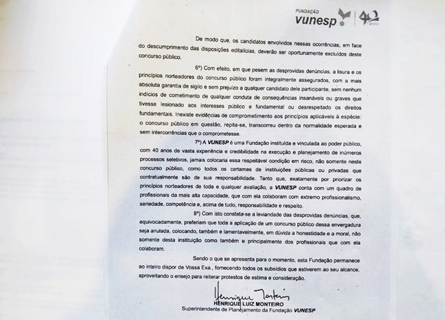 Vunesp afirma que concurso público da Prefeitura de Birigui não será cancelado