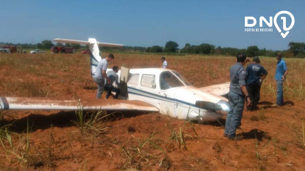 Aeronave de pequeno porte faz pouso forçado em propriedade rural
