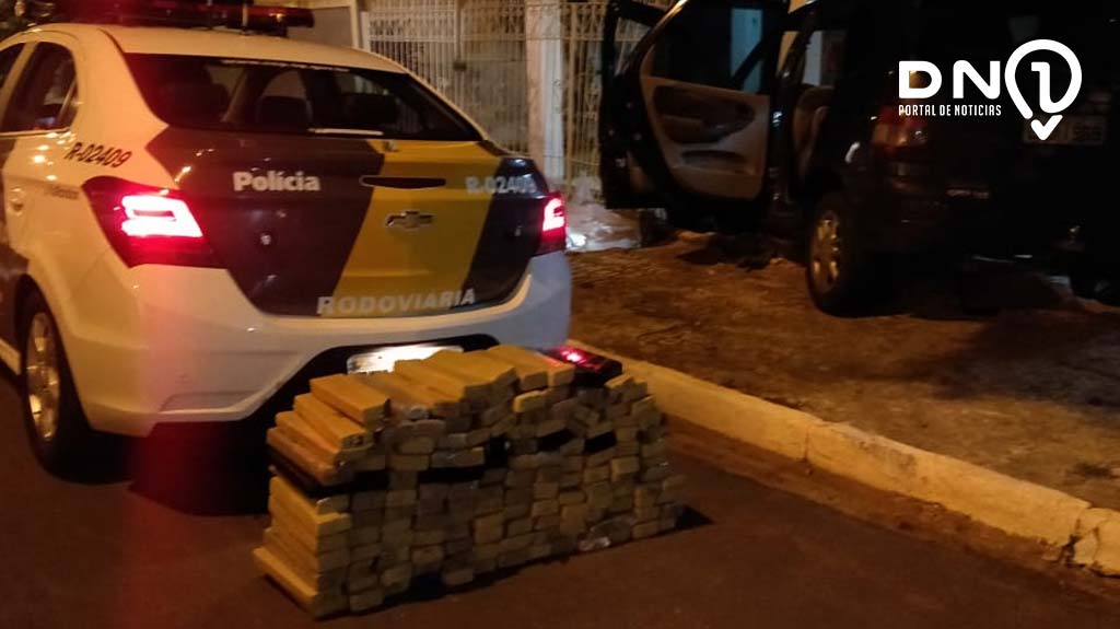 Homem é preso pela PM Rodoviária transportando drogas em um carro