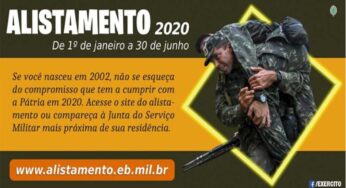 Alistamento Militar 2020: Ministério da Defesa agiliza sistema online