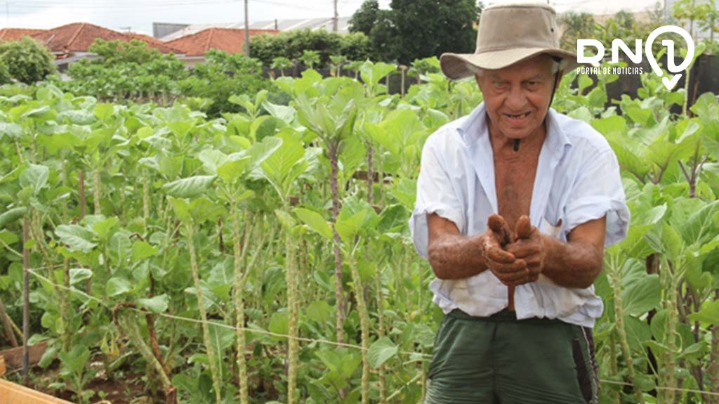 Cego, aos 79 anos, Antônio Cardoso fez da Horta Comunitária da Vila Angélica sua segunda casa