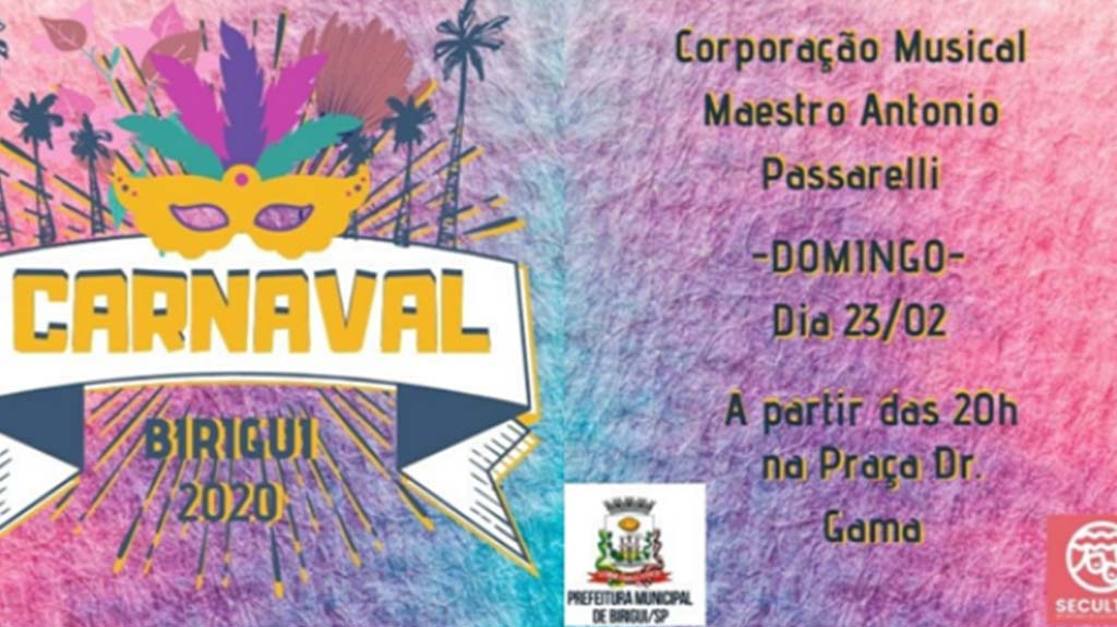 Carnaval 2020: Corporação Maestro Antônio Passareli vai tocar marchinhas na praça