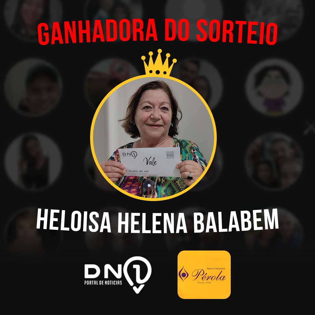 Heloísa Helena Balabem é a ganhadora do sorteio do par de óculos de sol Fusion