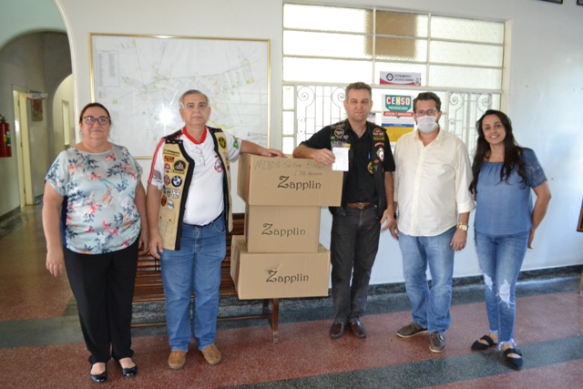 Motoclube Bodes do Asfalto doou 1.300 máscaras para a Prefeitura de Birigui