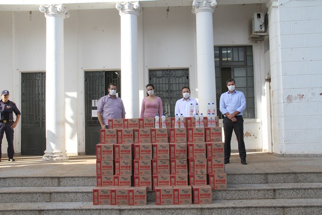 Prefeitura de Birigui recebeu doação de 500 litros de álcool em gel