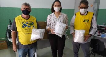 Igreja doa mil máscaras para o Fundo Social de Solidariedade de Birigui