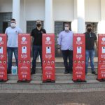 Covid-19: Prefeitura de Birigui recebeu cinco totens para higienização com álcool em gel