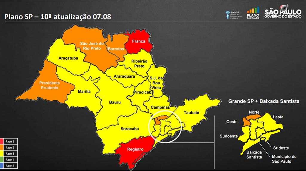 Região de Araçatuba avança para fase amarela do Plano SP