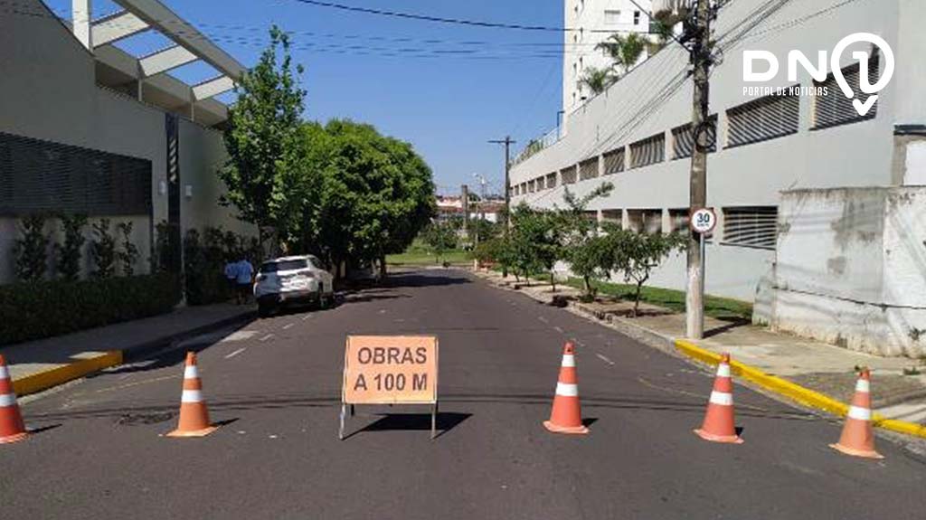 Ruas Maria Dolores Nunes e Dr. Luiz Carlos Bertechini estão interditadas