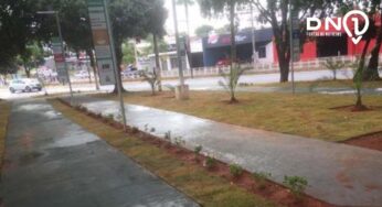 Empresas e parceiros adotaram totens dos 17 ODS da praça Vergínia R. Archila Galdeano