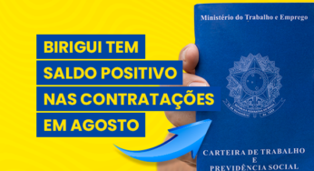 Birigui aparece em 1º lugar no ranking regional de geração de empregos no mês de agosto