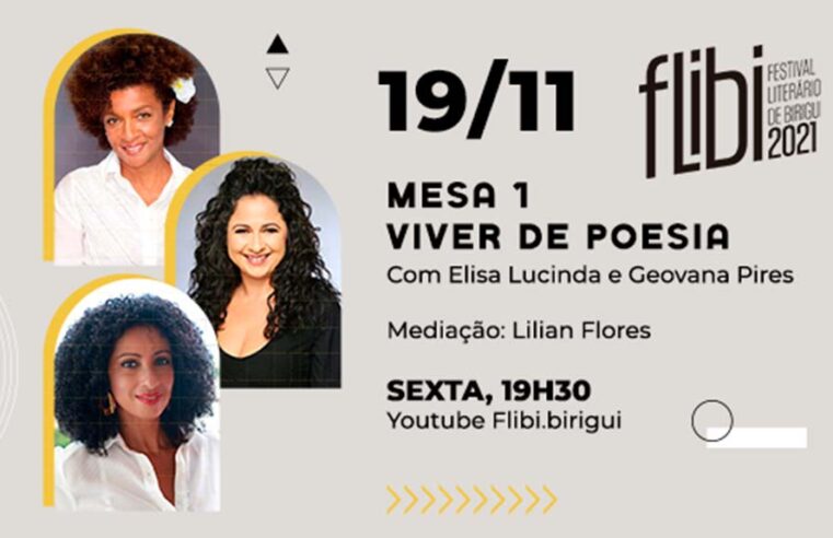 Poeta Elisa Lucinda e atriz Geovana Pires participam de mesa literária no terceiro dia do Flibi