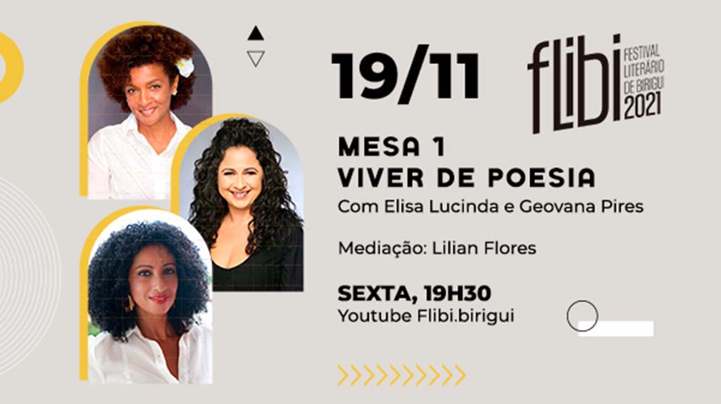 Poeta Elisa Lucinda e atriz Geovana Pires participam de mesa literária no terceiro dia do Flibi