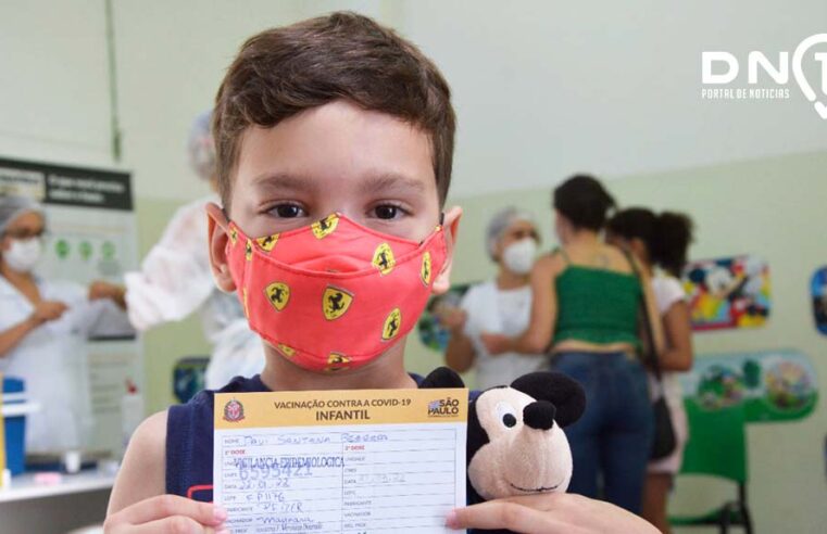 Birigui ultrapassa marca de 5 mil crianças de 5 a 11 anos vacinadas contra a covid-19