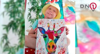 Artista mirim de Birigui tem quadros expostos na Biblioteca Municipal “Dr. Nilo Peçanha”