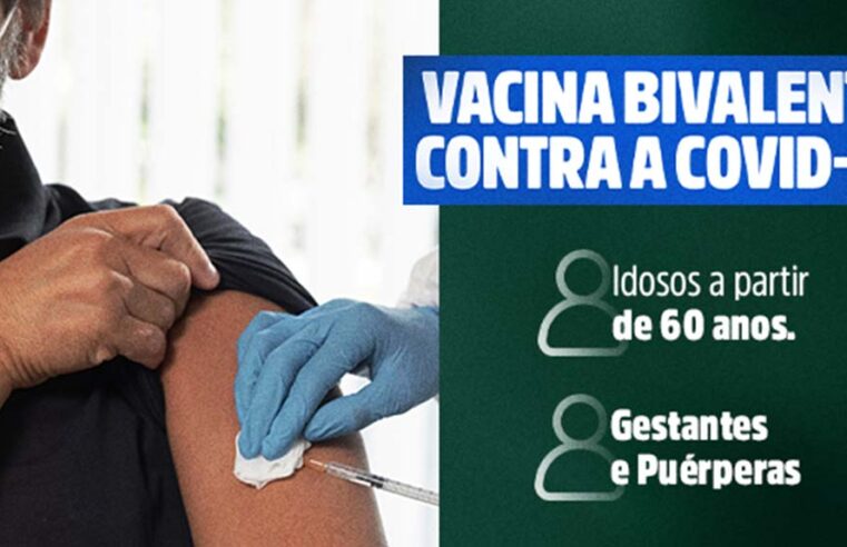 Birigui vacina pessoas a partir de 60 anos, grávidas e puérperas com a bivalente contra covid-19