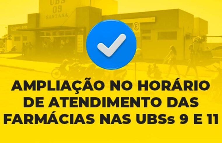 Horário de funcionamento das farmácias nas UBSs João Crevelaro e Portal da Pérola é ampliado